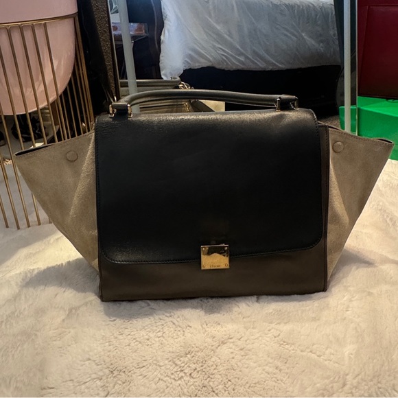 Celine tricolor medium trapeze bag - Picture 1 of 10